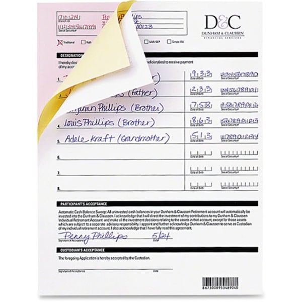 Nekoosa Paper, Carbonless Cfb, We Pk NEK17393 - main